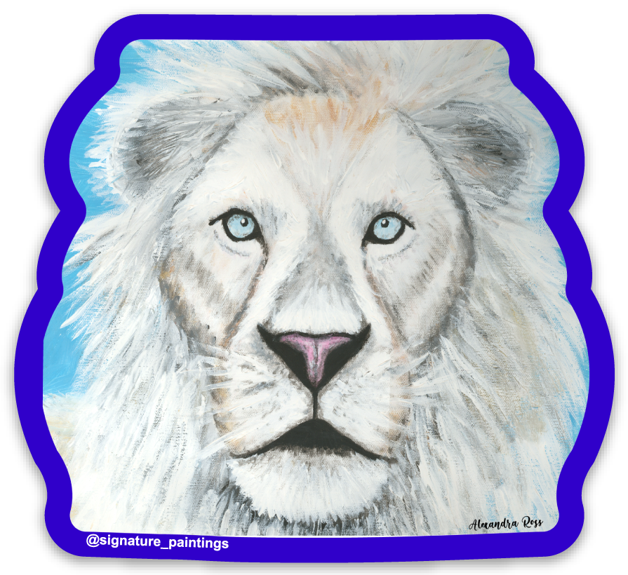 White Lion sticker