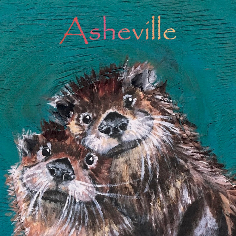 Asheville Otter Friends Magnet