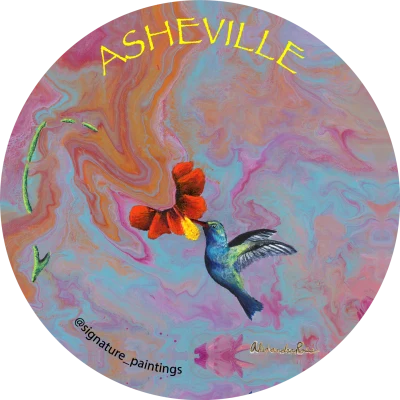 Asheville hummingbird magnet